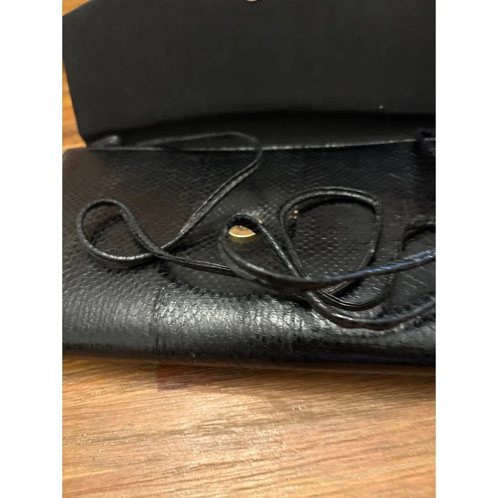 Unbranded Clutch Women OS Black good Snakeskin Embossed Vintage Style Bag